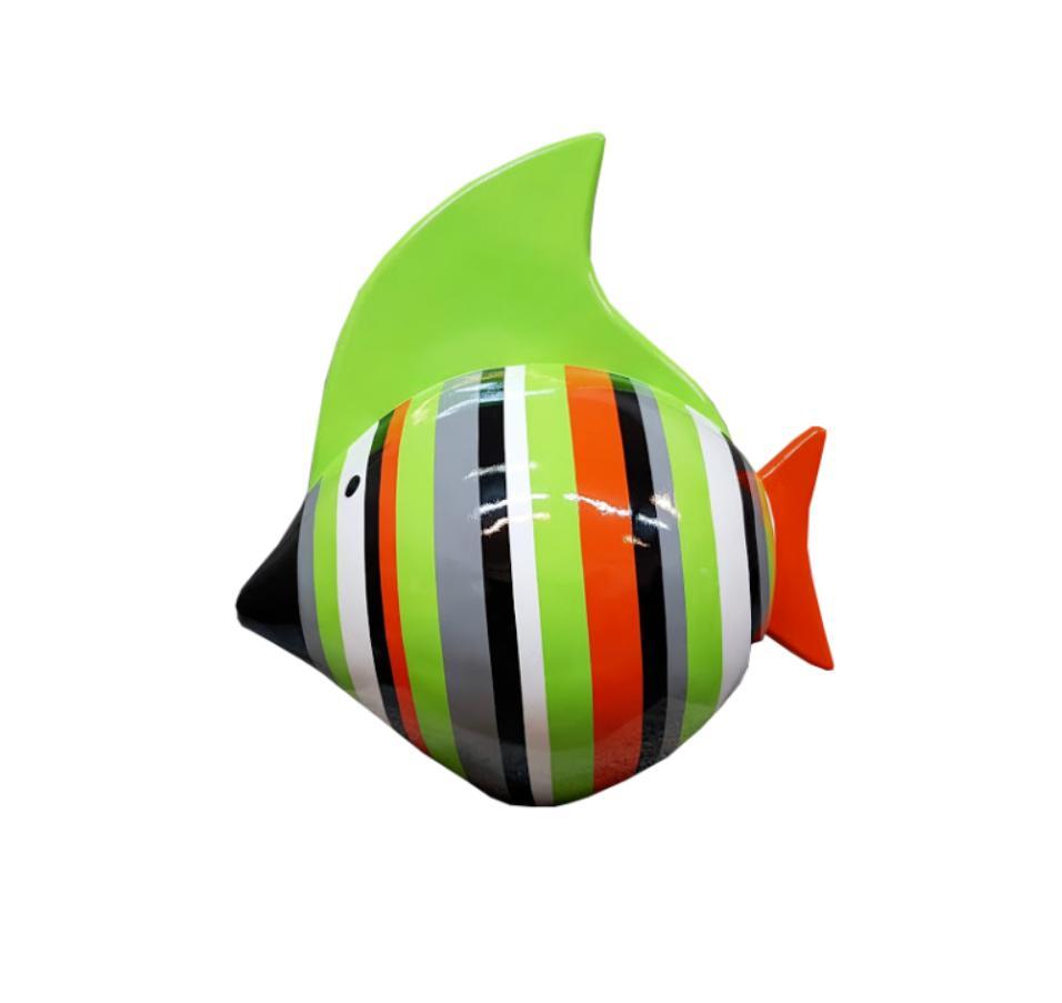 Skulpturen Design Wohn Deko Statuen Figuren Abstrakte Fisch Figur Dekoration