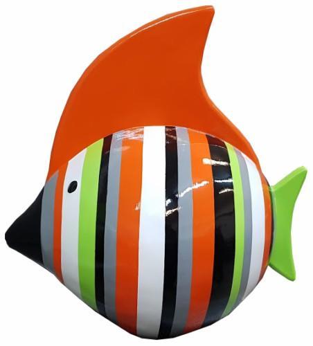 Design Wohn Deko Statuen Skulpturen Figuren Abstrakte Fisch Figur Dekoration