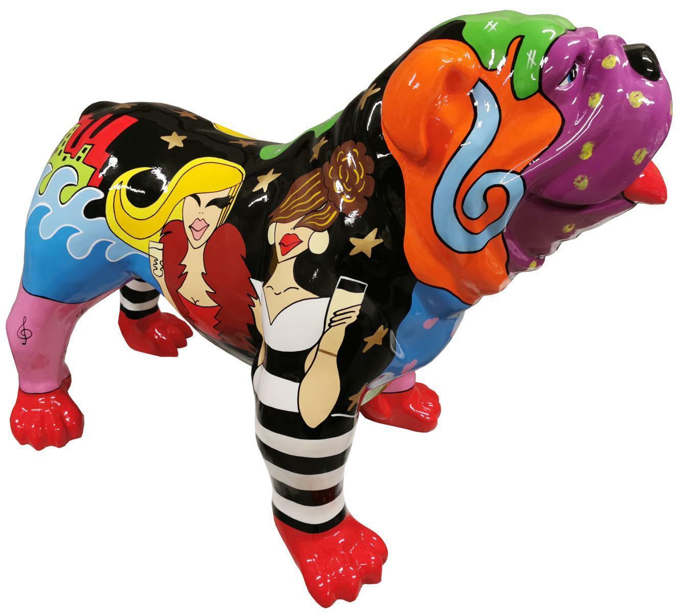 Abstrakte Figur Statue Figuren Dekoration Hund Garten Skulptur Skulpturen 75x100