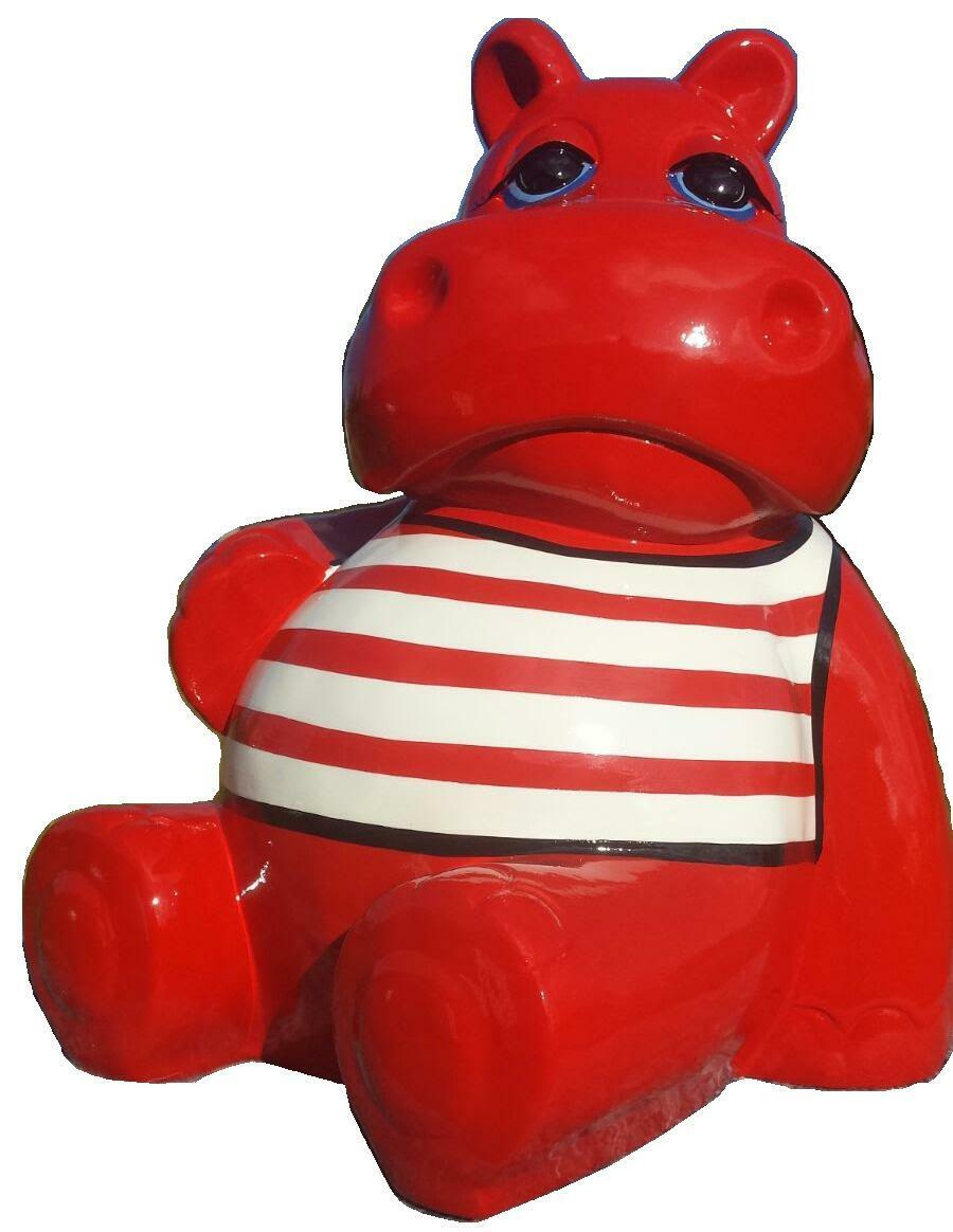Moderne Dekoration Abstrakte Figur Figuren Abstrakt Statuen Skulptur Nilpferd