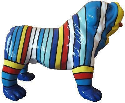 Designer Figur Statue Moderne Figuren Dekoration Hund Skulptur Garten Skulpturen