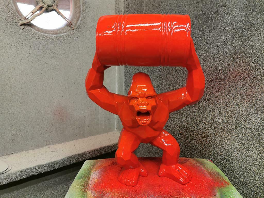 Figuren Statuen Dekoration Deko Gorilla Garten Moderne Neu Designer Figur Statue