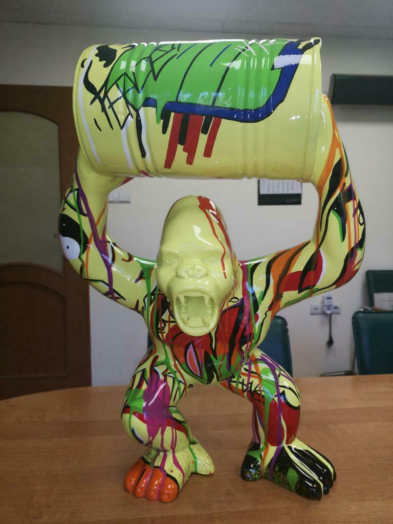 Figuren Statuen Dekoration Deko Gorilla Garten Neu Designer Figur Moderne Statue