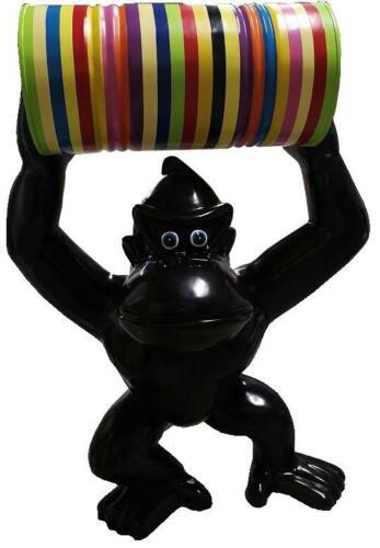 Gorilla Abstrakte Figur Statue Moderne Statuen Skulpturen Deko Garten Figuren
