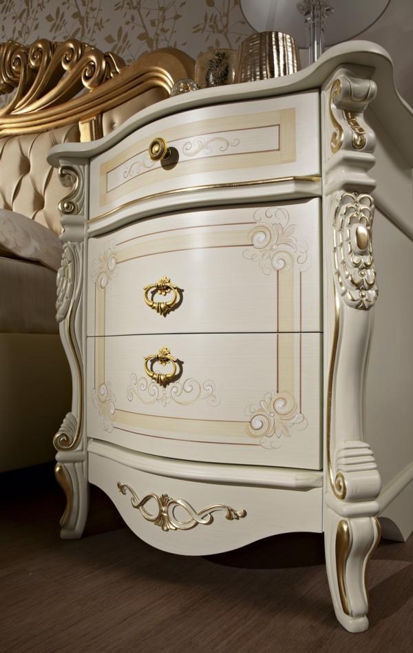 Nachttisch Möbel Beistelltisch Schlafzimmer Einrichtung Design Luxus Italien neu