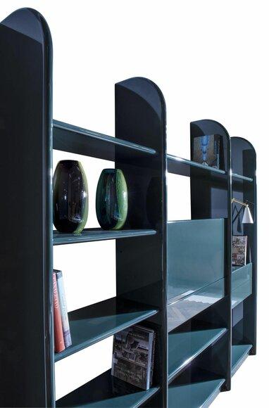 Bücher Schrank Regal Doppel Trennwand Arbeitszimmer Wohnzimmer Italien Möbel
