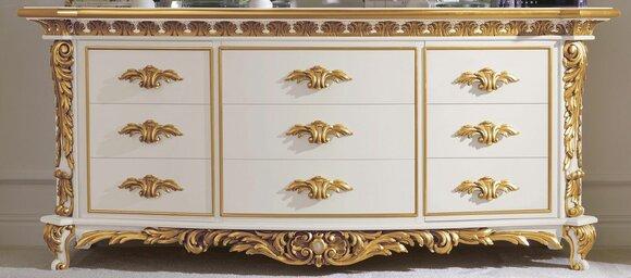 Kommode Wohnzimmer Kommoden Schubladen Holz Schrank Schränke Sideboard Massiv