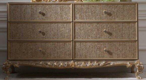 Kommode Wohnzimmer Schubladen Kommoden Holz Schrank Sideboard Schränke Massiv