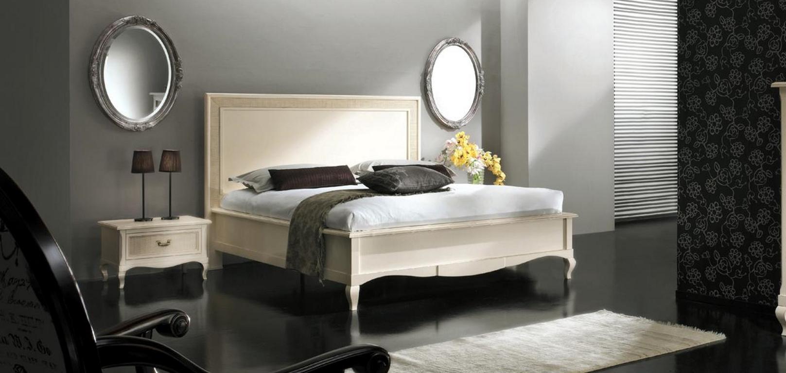 Doppelbett Betten Schlafzimmer Möbel Massivholz Vaccari cav giovanni Bett
