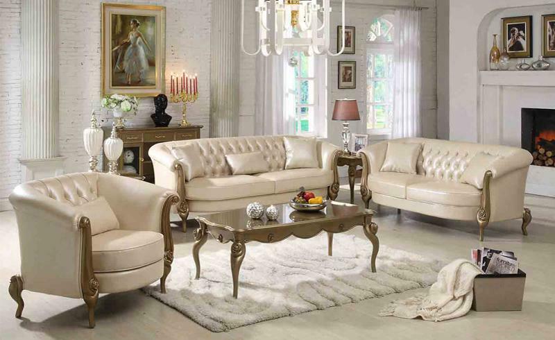 Ledersofa Sofagarnitur 3+2+1 Sitzer Set Garnitur Polstersofa Couch Sofa Couchen