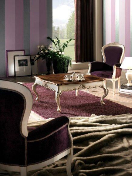 Couchtisch Tisch Beistelltisch Wohnzimmertisch Holz Royal Beistell Barock