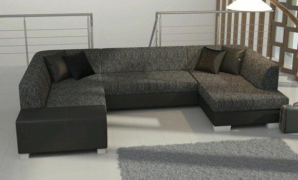 Wohnlandschaft Big XXL Polster Schlafsofa Sitz Eck Garnitur Bettfunktion Sofa