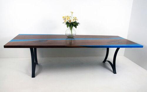Moderne Tische Esstisch Meer Design Tisch Harz Fluss Möbel 220x90 Epoxid Ozean