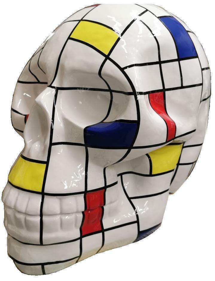 Schädel Figur Moderne Figuren Dekoration Deko Garten Skulptur Skulpture Idee Neu