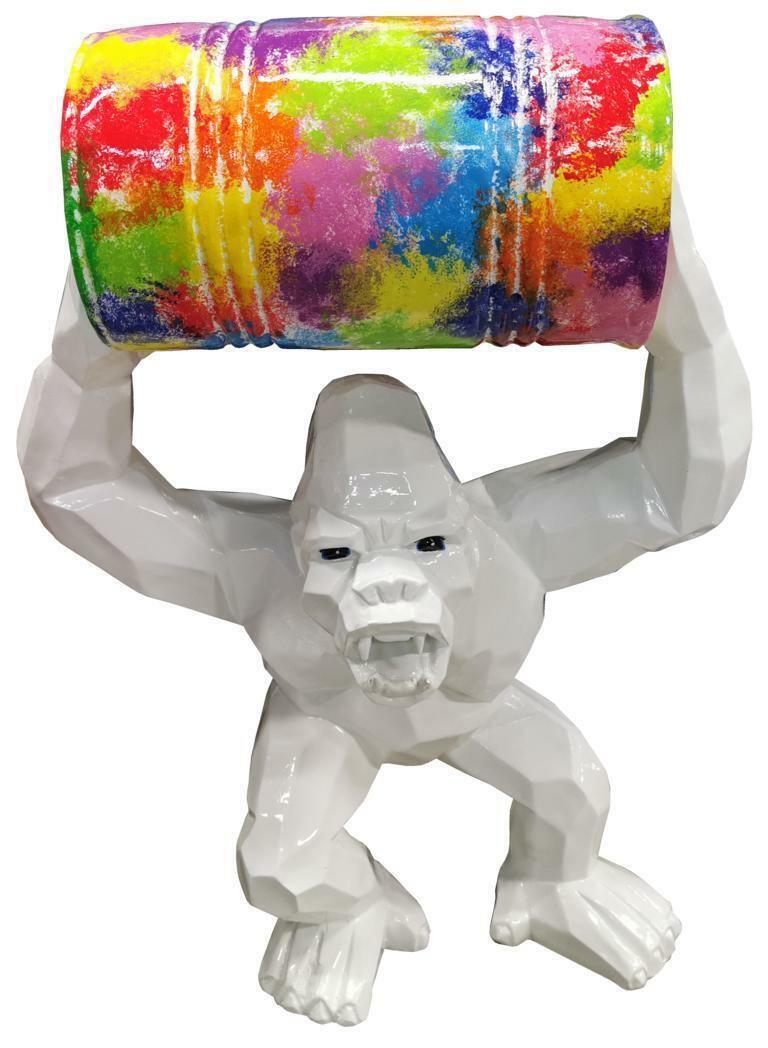 Gorilla Designer Figur Statue Moderne Figuren Statuen Dekoration Deko Garten Neu