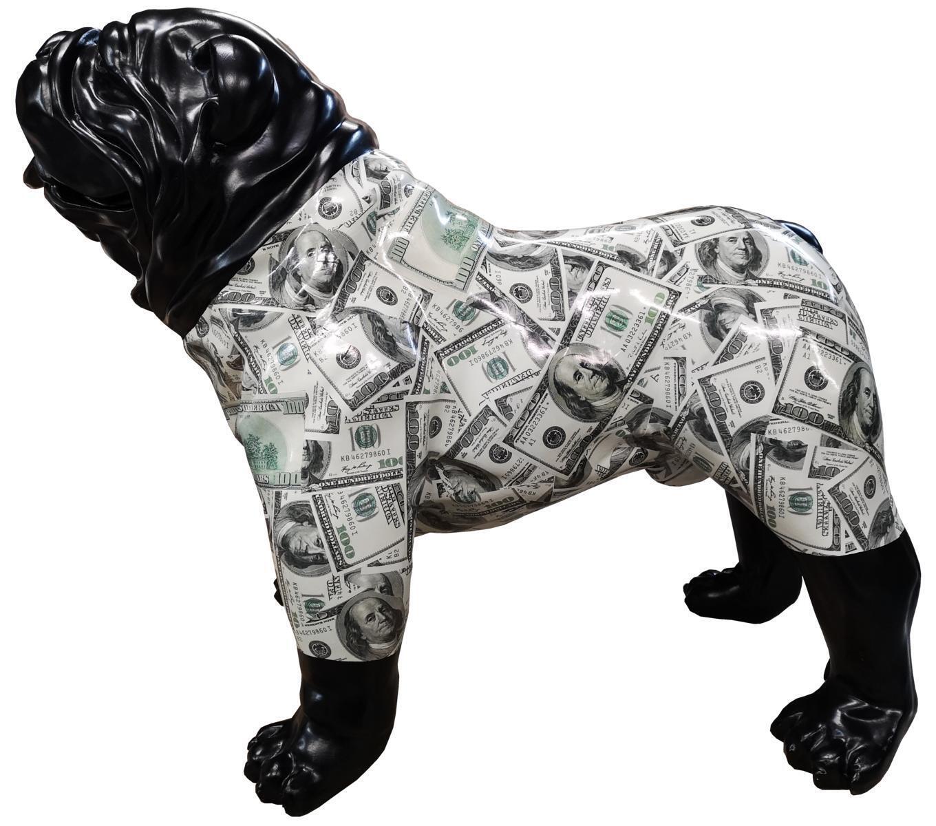 Abstrakte Figur Statue Figuren Dekoration Hund Garten Skulptur Skulpturen 75x90