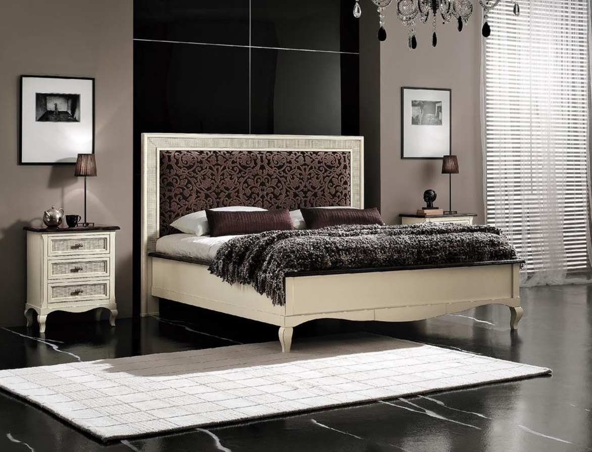 Doppelbett Massivholz Schlafzimmer Design Bett Vaccari cav giovanni