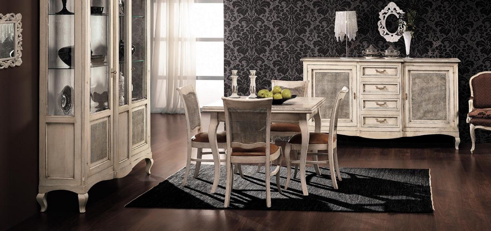 Möbel Einrichtung Gruppe Tisch + 4 Stuhl Set 5tlg. Garnitur Esszimmer