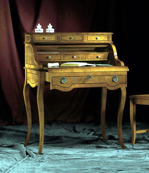Schreibtisch Büro Tisch Edle Holz Tische Barock Rokoko Antik Stil Möbel