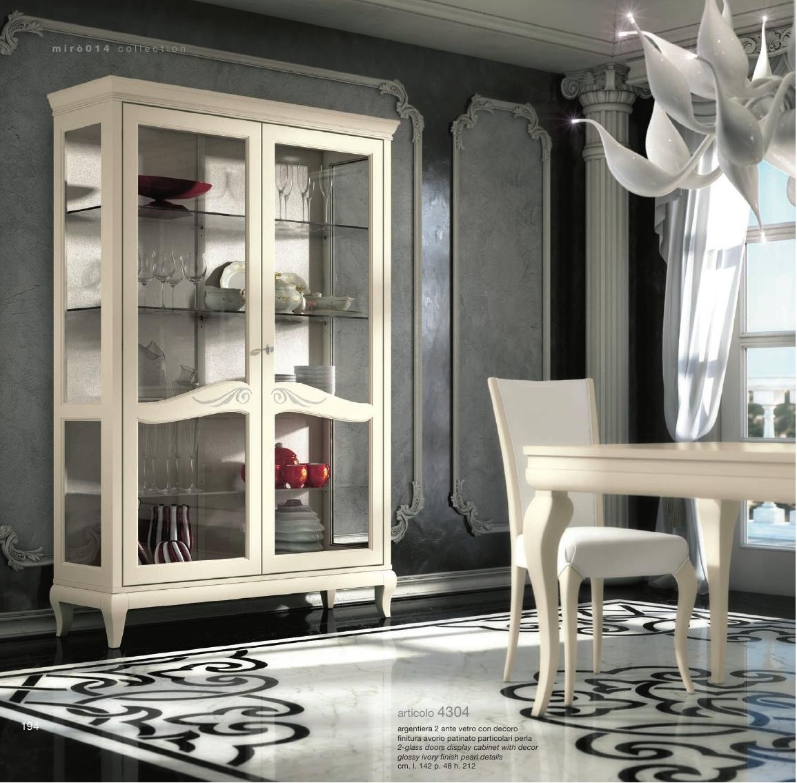 Luxus Schaufenster Vitrine Vitrinen Glas Schrank Holz Regal Modern Schränke