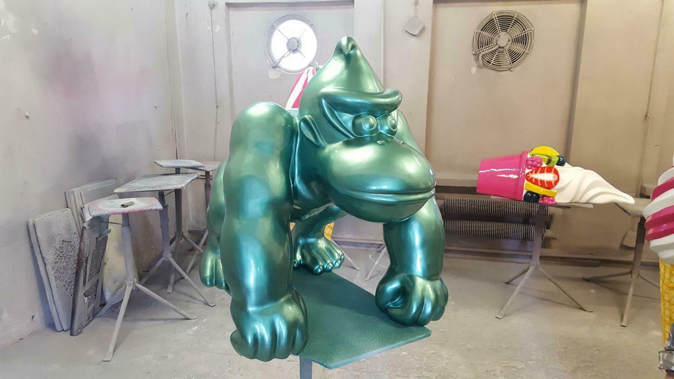 Designer Figur Statue Moderne Figuren Statuen Dekoration Deko Gorilla Garten Neu