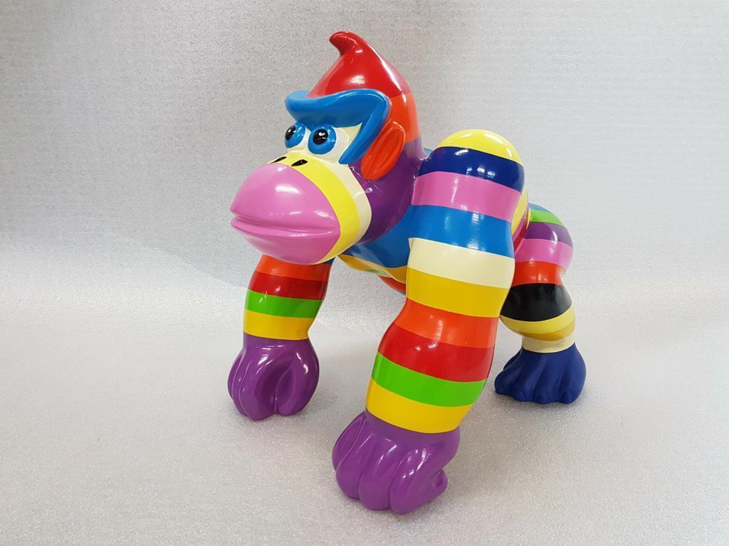Statuen Dekoration Deko Gorilla Garten Neu Designer Figur Statue Moderne Figuren