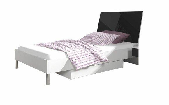 Kinderzimmer Bett Einzelbett Jugendzimmer Schwarz Holz Schlafzimmer Betten Neu