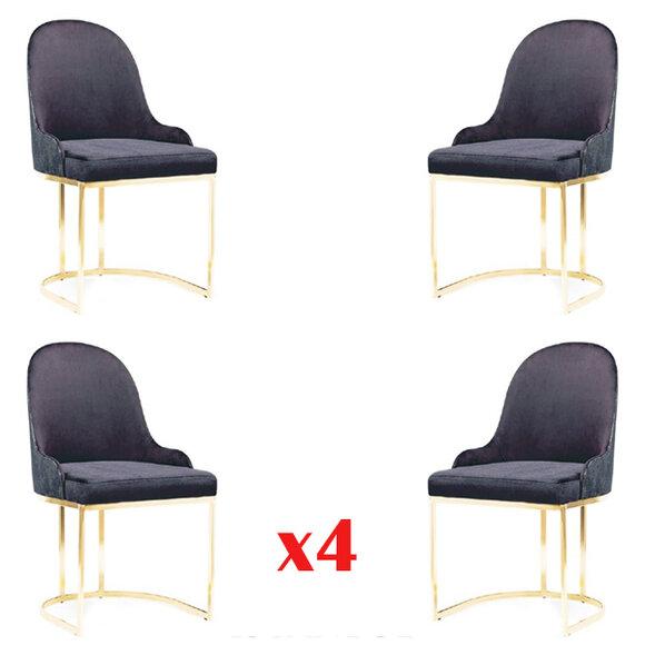 Garnitur Sitz Polster Holz 4x Stühle Möbel Neu Esszimmer Küche Gruppe