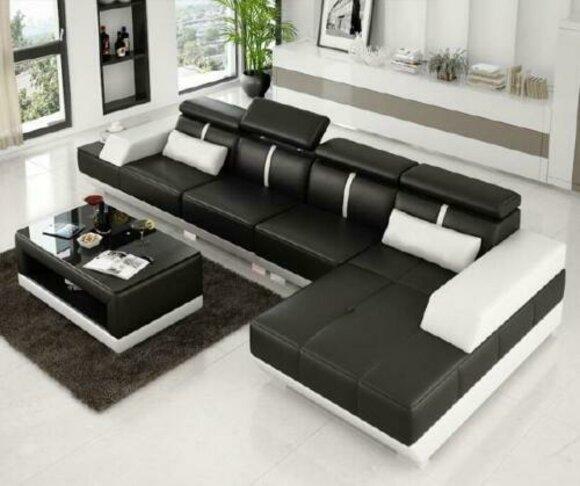 Ecksofa mit USB Wohnlandschaft Polster L Form Garnitur Eck Couchen XXL Sofas Neu