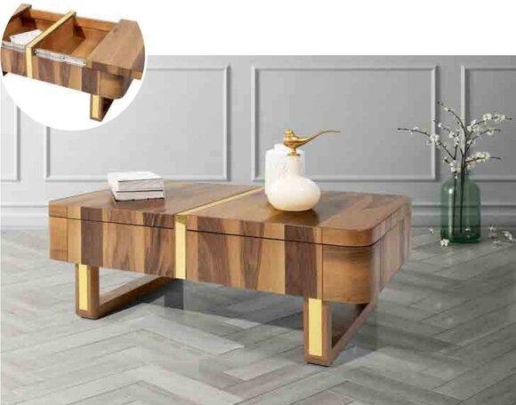 Wohnzimmer Holz Tische Beistell Luxus Stil Tisch Neu Couchtisch Beistelltisch