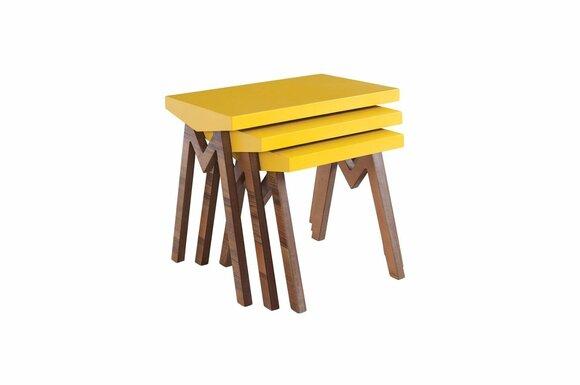 Kaffeetisch Beistelltisch Tische Wohnzimmertisch Tische Holztische 3tlg. Set Neu