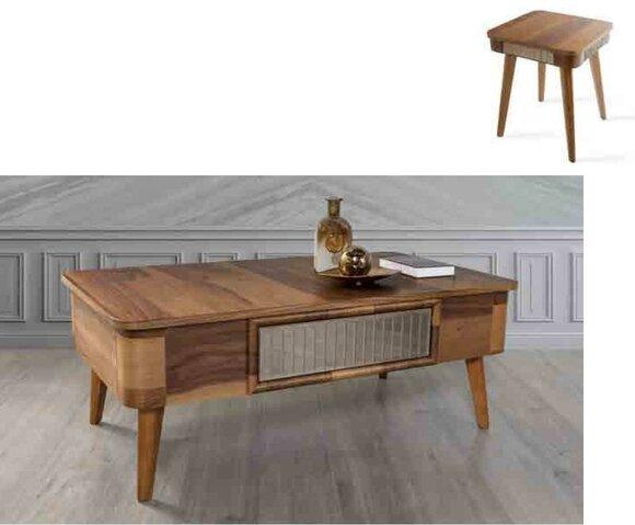 Wohnzimmertisch Holz Royal Beistell Modern Tische Couchtisch Tisch Beistelltisch
