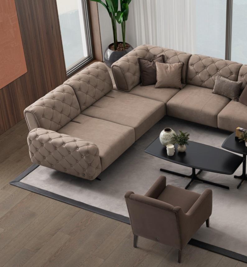 Sofa L-Form Ledersofa Couch Wohnlandschaft Garnitur Design Modern Sofa Ecksofa