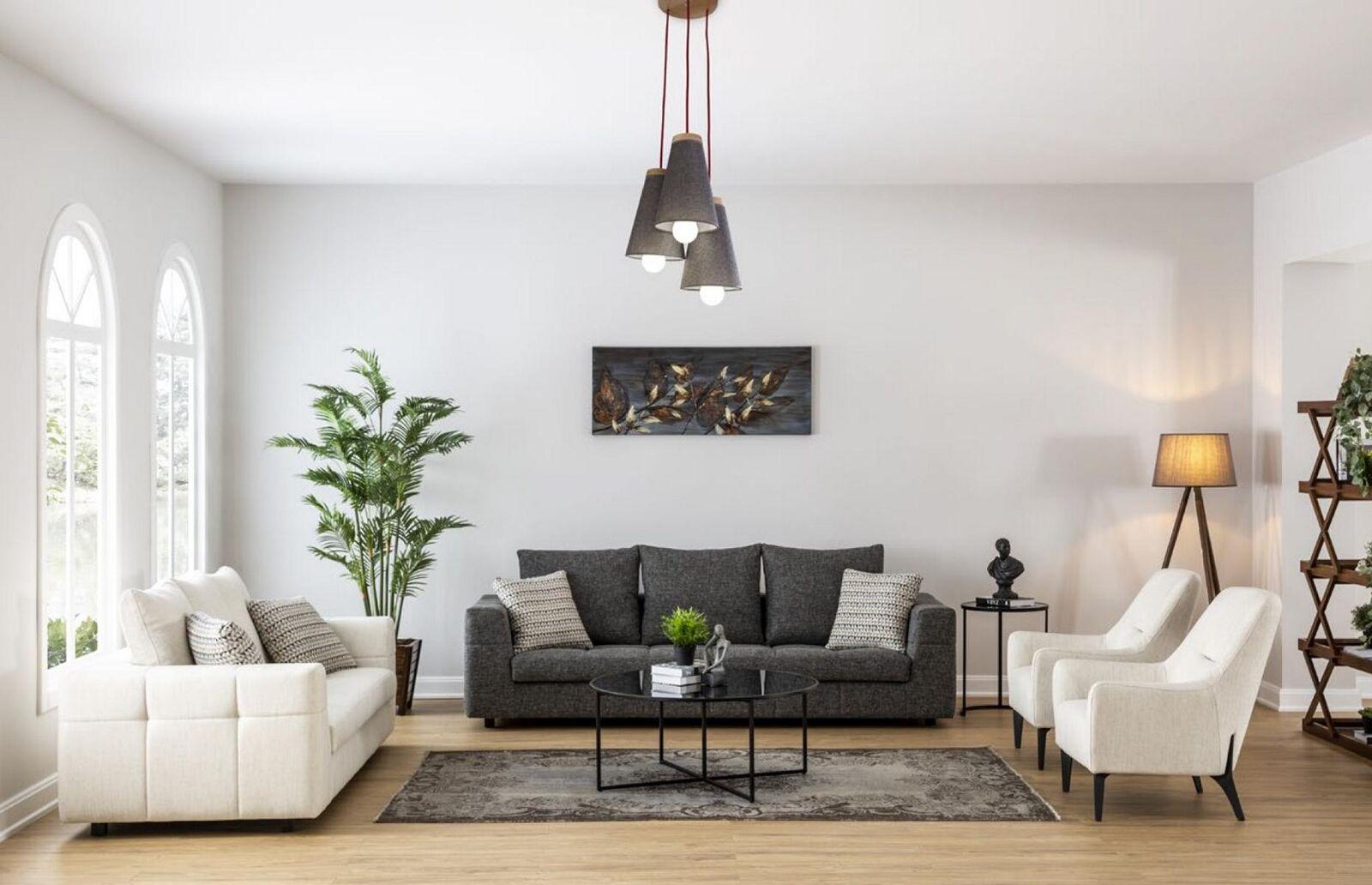 Luxus Sofagarnitur Modern Set 3+2+1+1 Sitzer Sofa Couch Garnitur Design Couchen