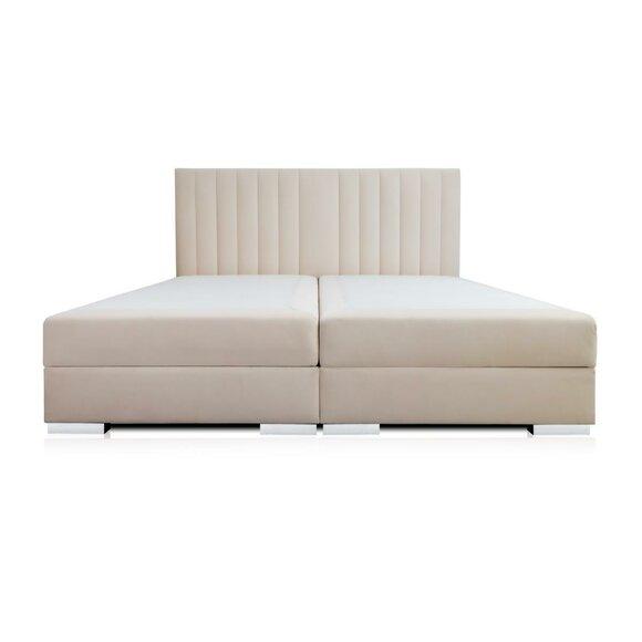 Bett Weiss Polster Stoff Design Luxus Holz Doppel Betten Schlafzimmer Modern Neu