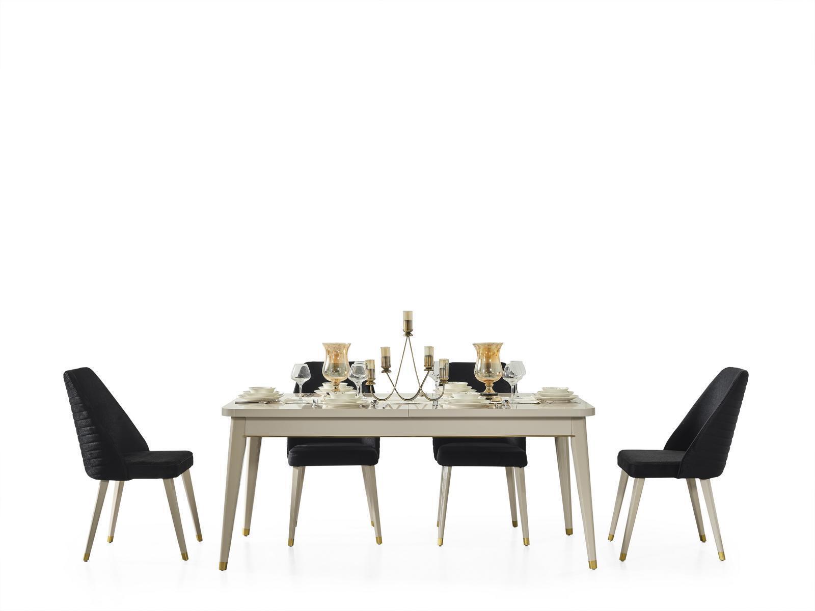 Esstisch Tisch Esszimmer Wohnzimmer Tische Holz Design Weiß Konferenztisch