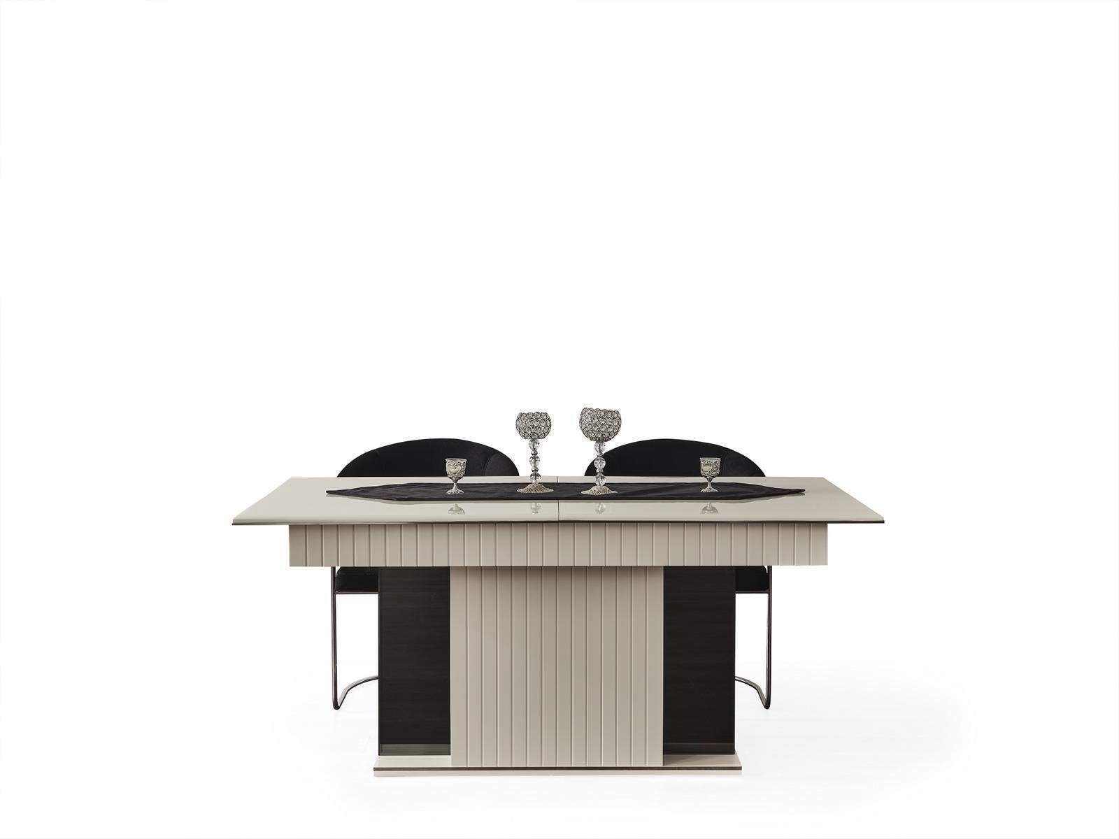 Esstisch weiß modernes Esszimmer schöne Küche Holztische Design luxuriöses