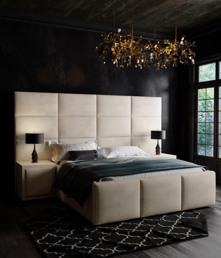 Doppelbett Bett Polster Betten Design Schlafzimmer Möbel Einrichtung 180x200cm