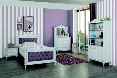 Design Jugendzimmer Set Bett Nachttische Kommode Komplett Neu 4tlg.