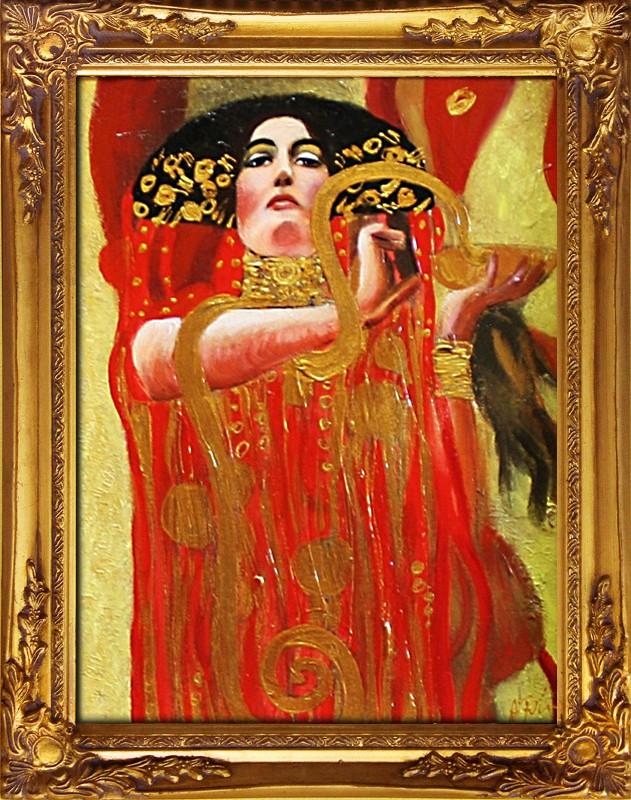 GUSTAV KLIMT ÖLBILDER BILD ÖLGEMÄLDE GEMÄLDE MIT RAHMEN ECHTE - G02492 SOFORT