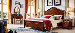 Bett 2 Nachttische 3tlg. Schlafzimmer Set Bett Luxus klassisch 180x200