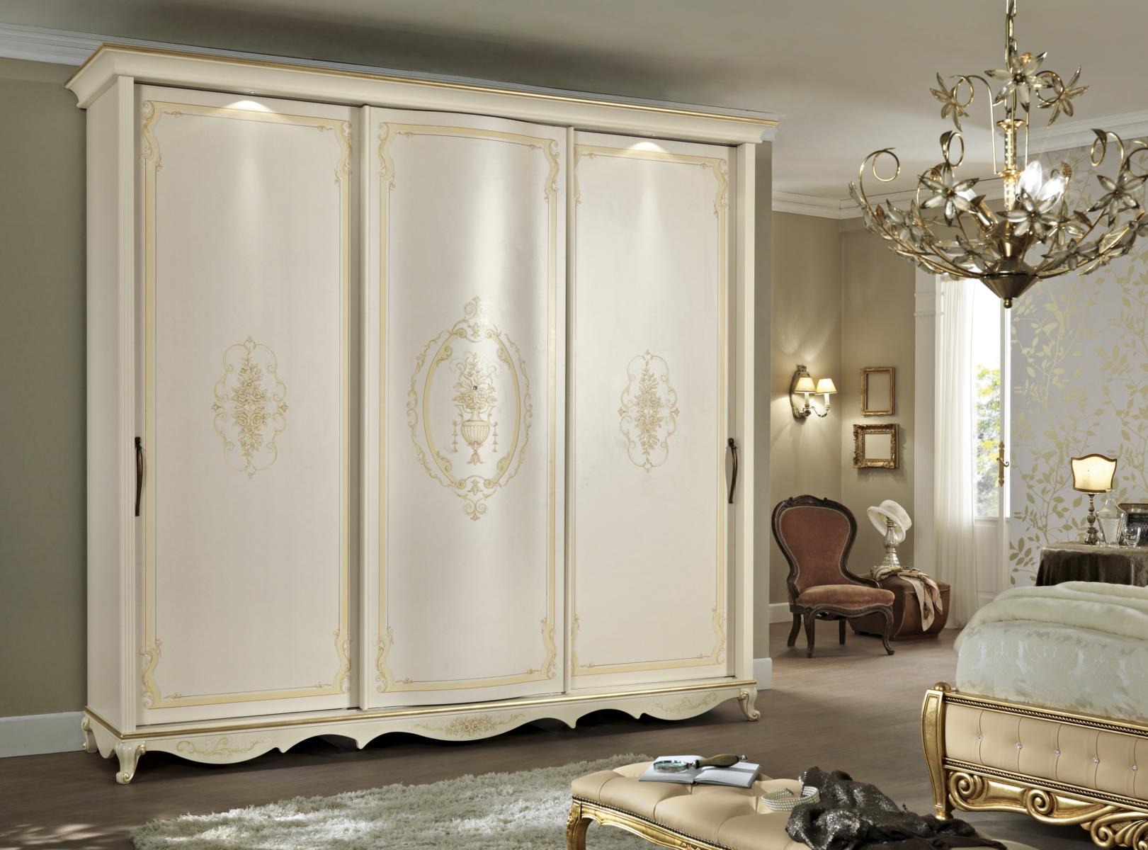 Kleiderschrank Massivholz Schlafzimmermöbel Kleiderschrank Weiße