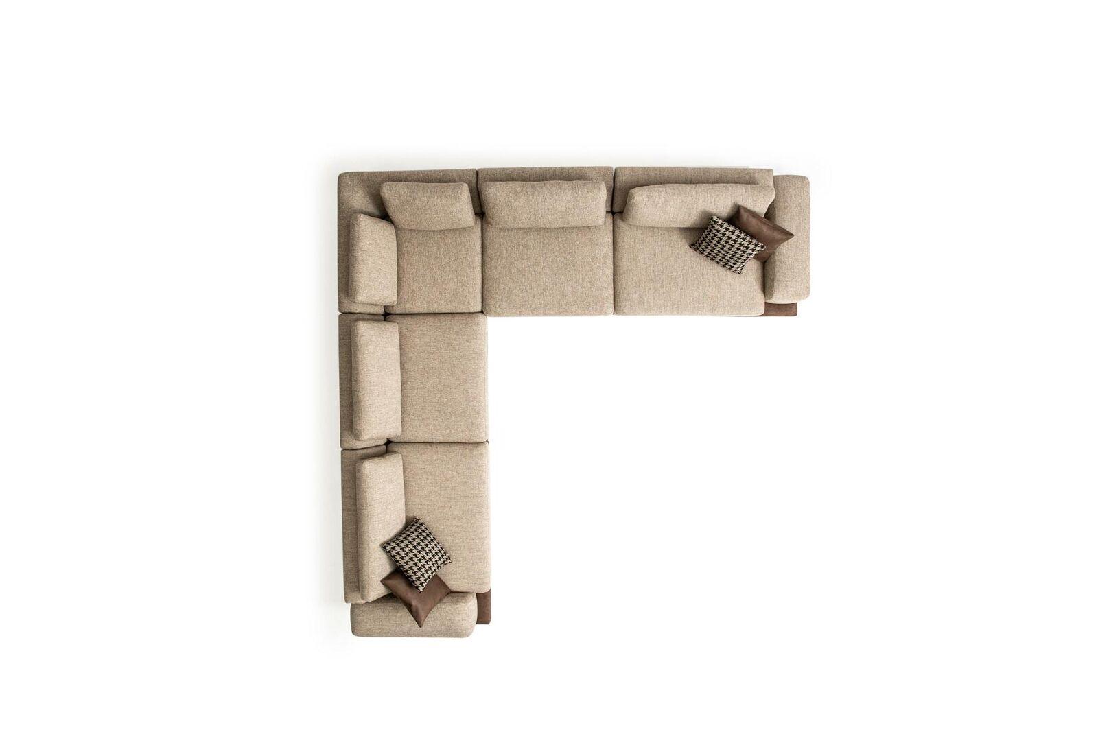 Ecksofa Wohnzimmer Sofa L-Form Neu Couch Modern Polstersofa Textil