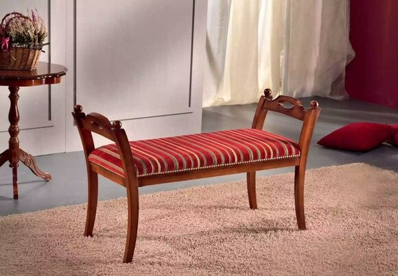 Wohnzimmer Klassische Sitzbank Designer Bank Luxus Sitzmöbel Fußhocker