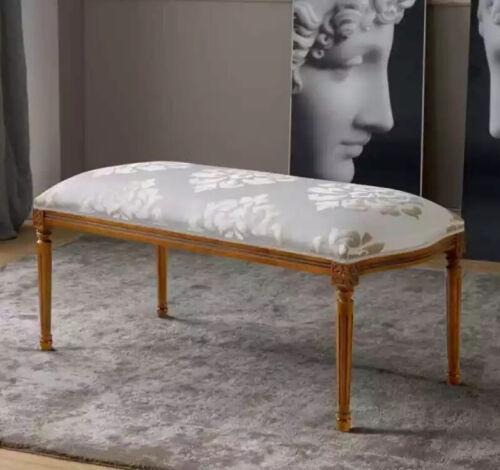 Grau Sitzbank Designer Sitzmöbel Luxus Bank Klassische Möbel Sitzbänke