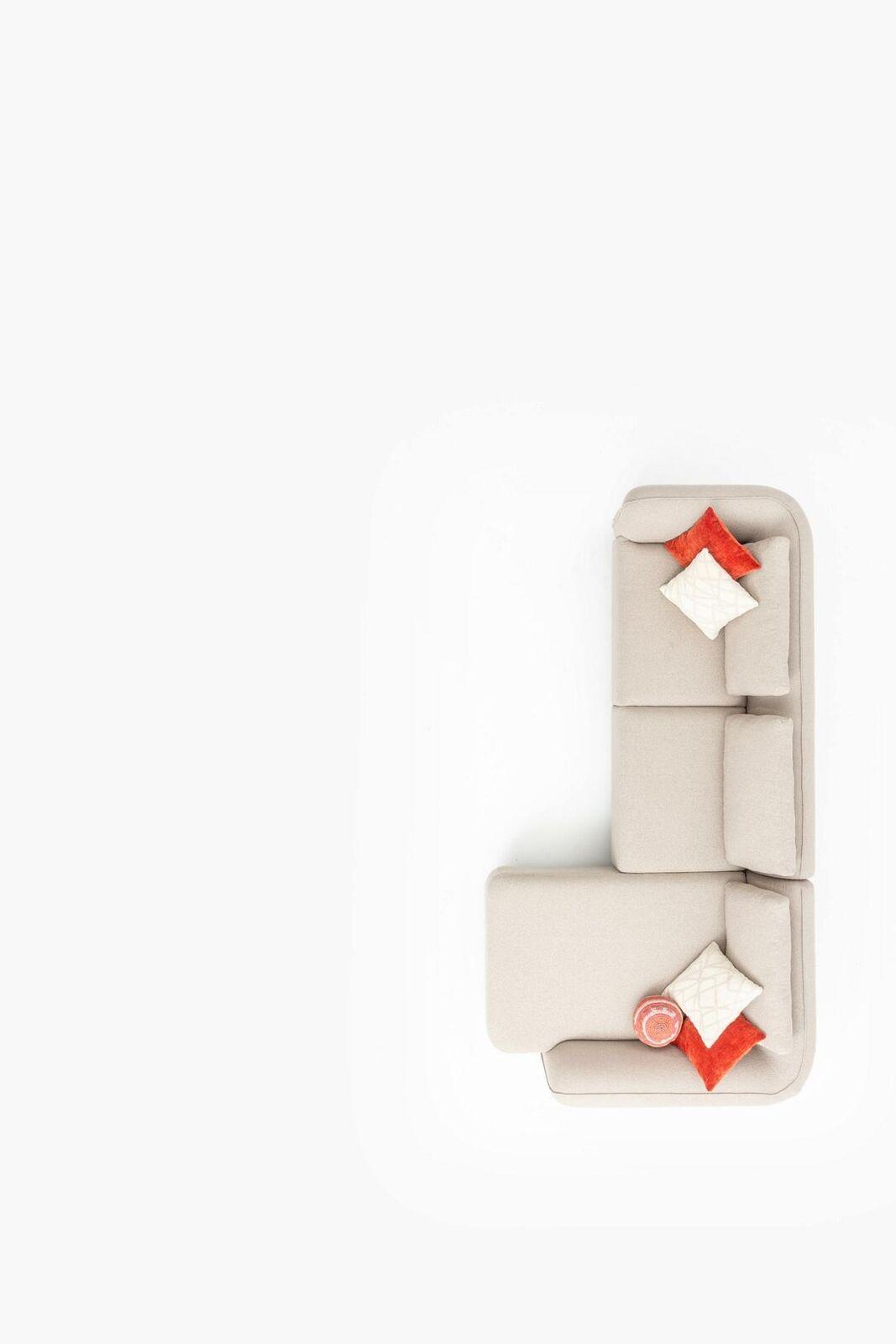 Ecksofa L-Form Sofa Luxus Sofas Möbel Wohnzimmer Modern Design 330x170