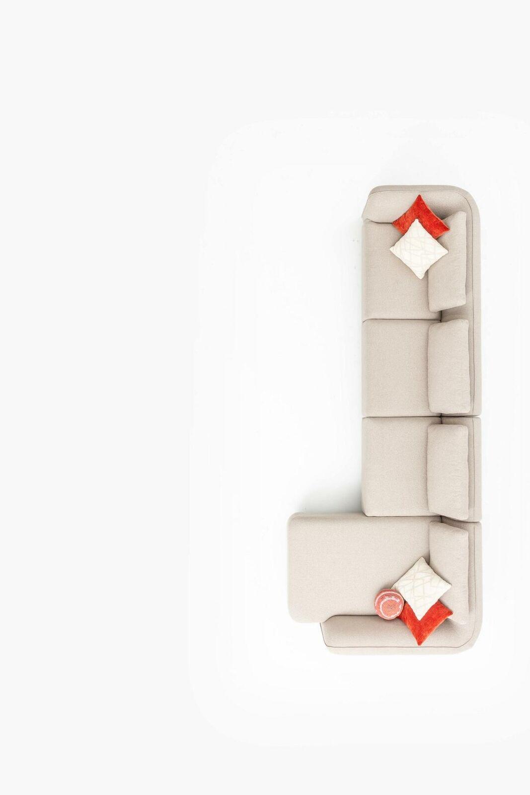 Ecksofa Wohnzimmer Couch Polstersofa Modern Design L-Form 420x170cm