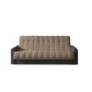 Luxus Sofa Braun Dreisitzer Couch Neu Klassische Polster 3 Sitzer Textil Sofort