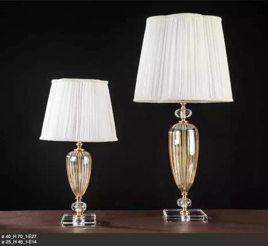 Tischleuchte Lampe Leuchte Kristall Tisch Beleuchtungskörper Lucia Lumi