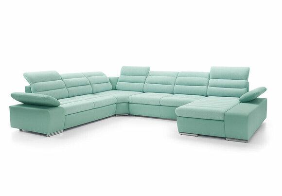 Wohnlandschaft Ecksofa U-form Eckcouch mit Schlaffunktion Sofa Couch Ecksofa